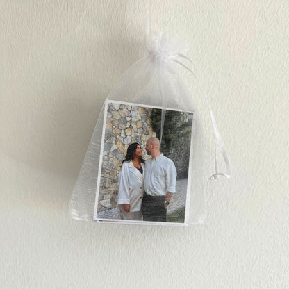 ímanes flexíveis personalizados com fotografia, exemplo de utilização, pronto para oferecer